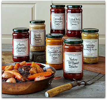 Group of 7 jars of Stonewall Kitchen Simmering Sauces