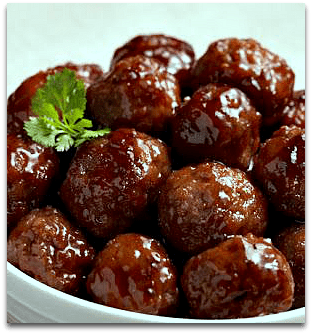 Cranberry Sauced Meatballs