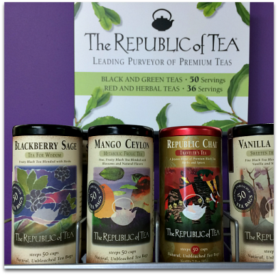 4 varieties of The Republic of Tea